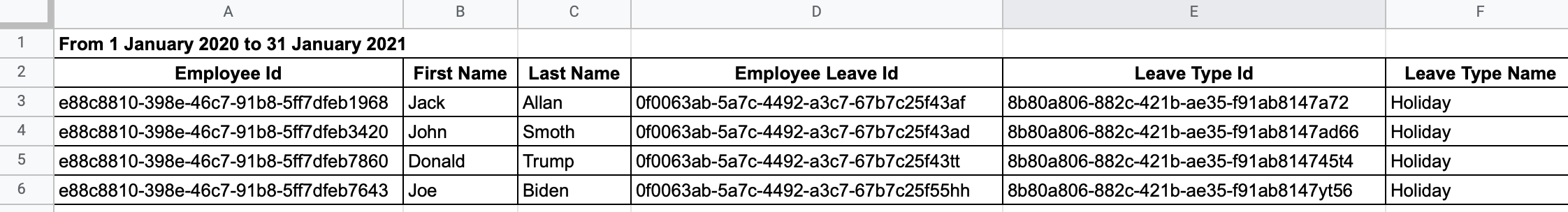 xero payroll uk employees leave report